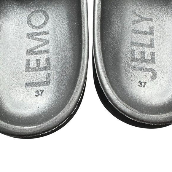 New With Box Lemon Jelly Sandals Azalea Women's 6.5-7M EU37 Black Slide - Picture 5 of 11